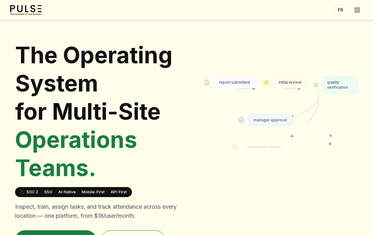 Pulse website preview