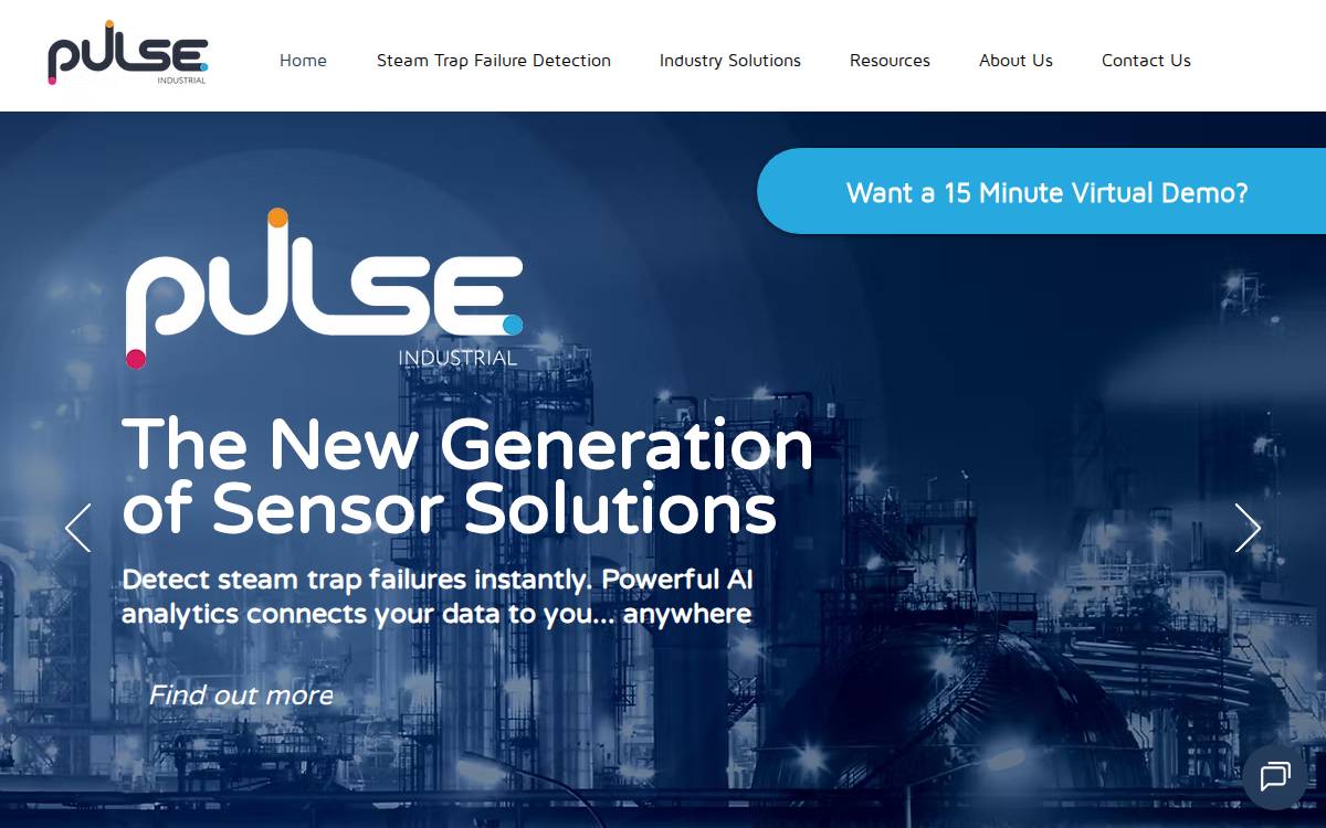 Pulse Industrial website preview