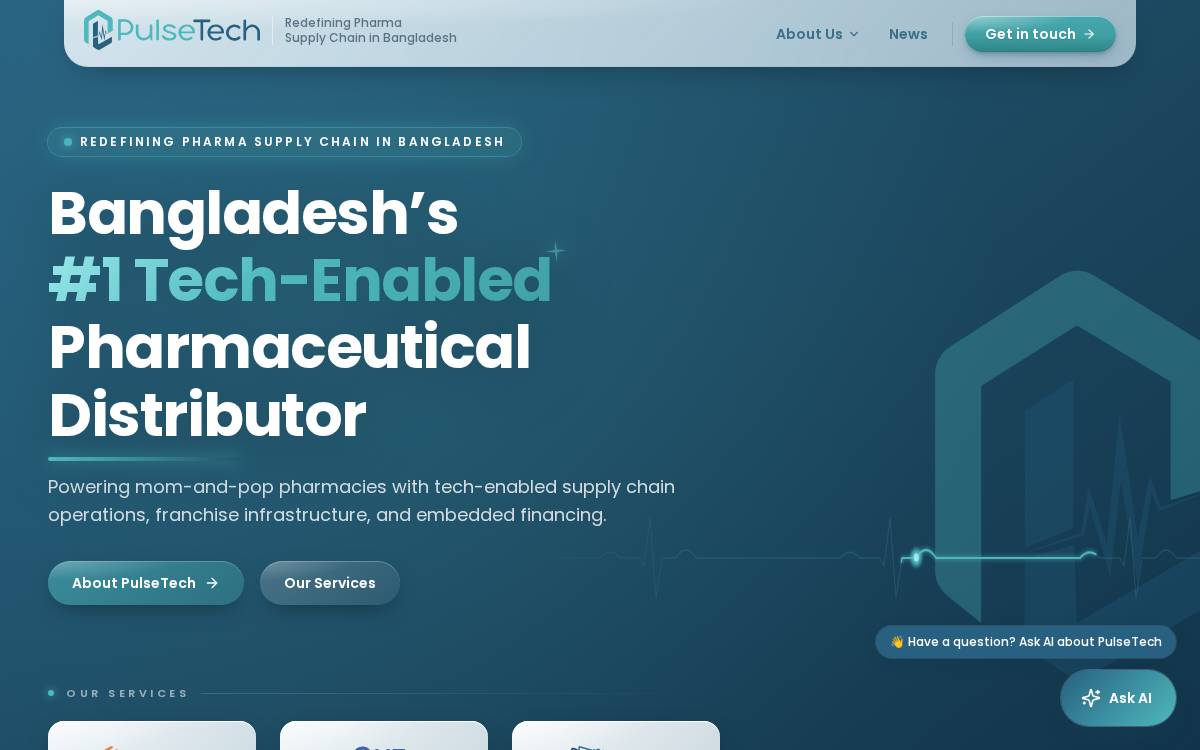 Pulse Tech website preview