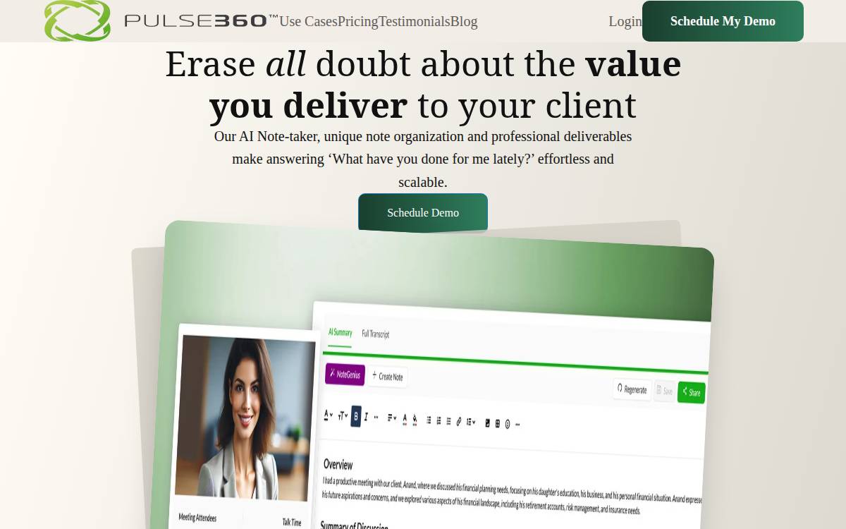Pulse360 website preview