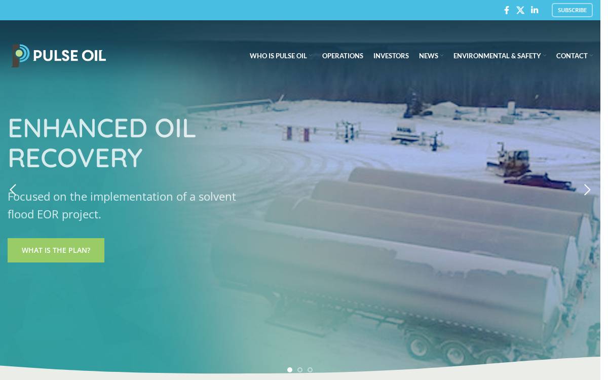 Pulseoilcorp website preview