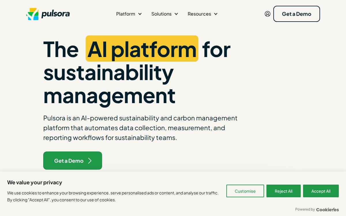 Pulsora website preview