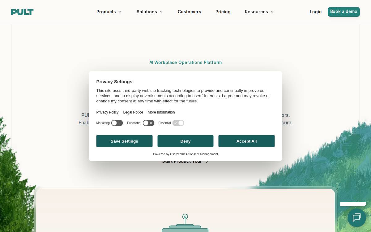 Pult website preview