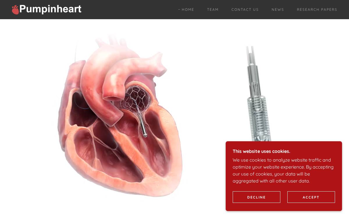 Pumpinheart website preview