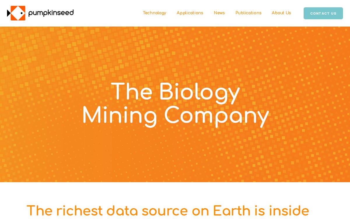 Pumpkinseed website preview