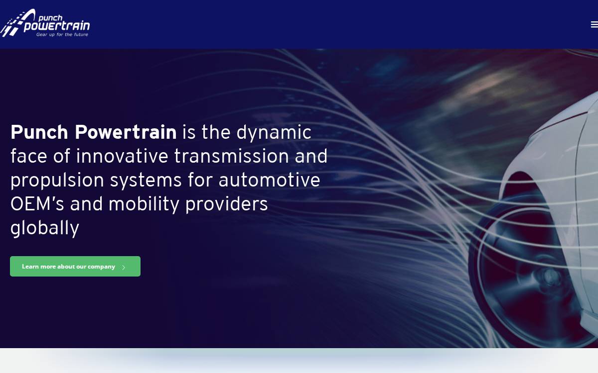 Punch Powertrain website preview