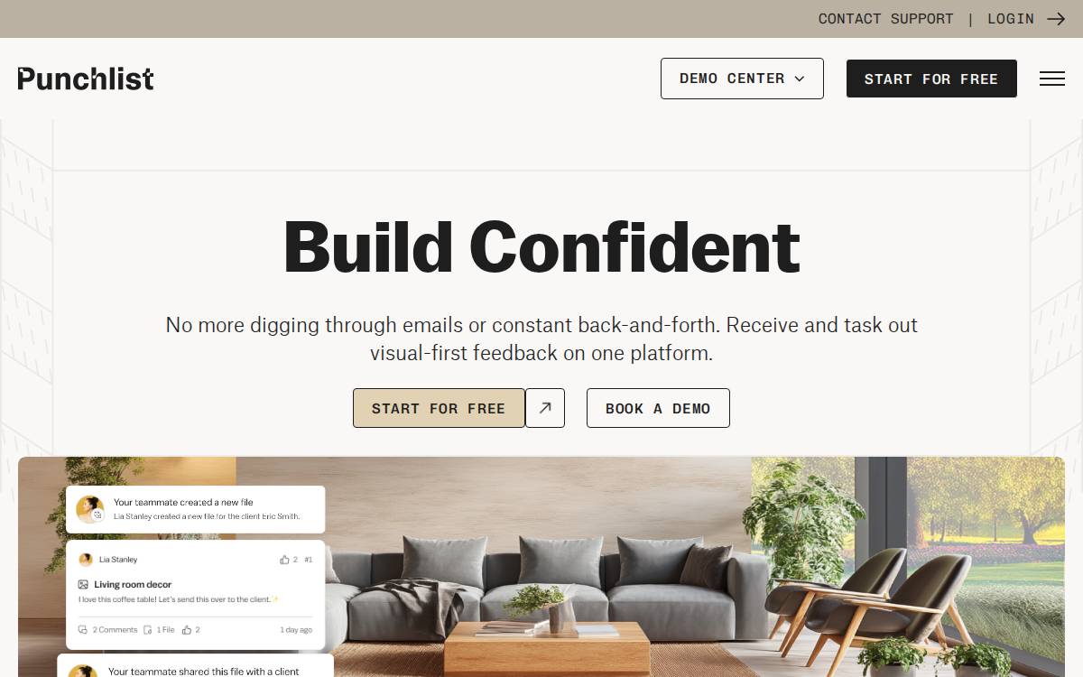 Punchlist Labs website preview