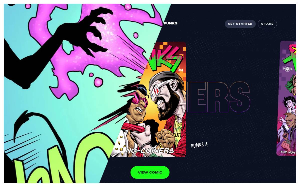 Punkscomic website preview
