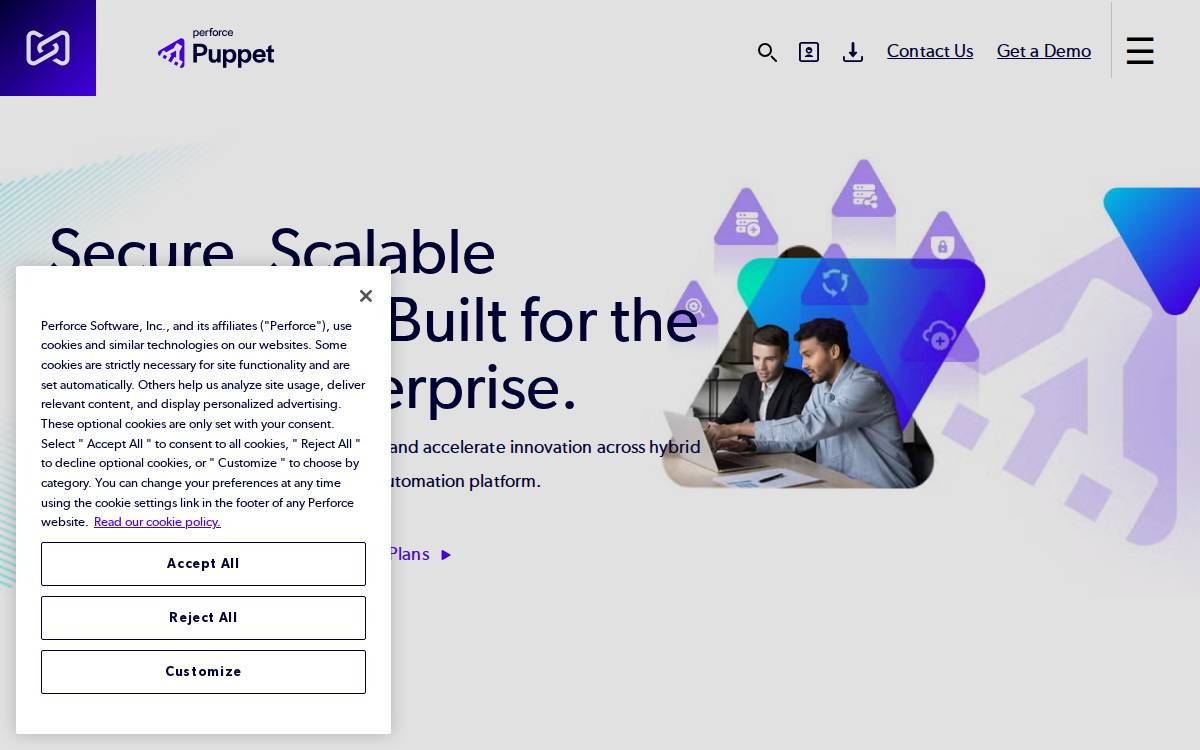 Puppet website preview