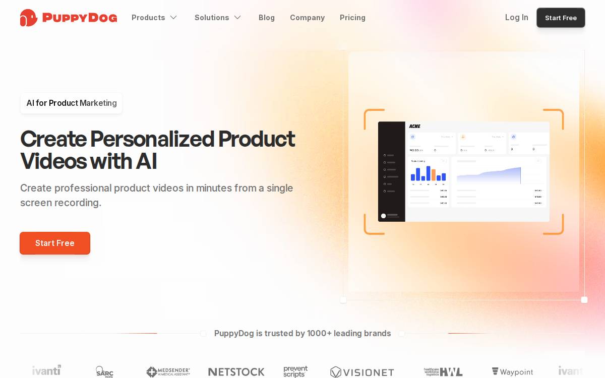 PuppyDog website preview