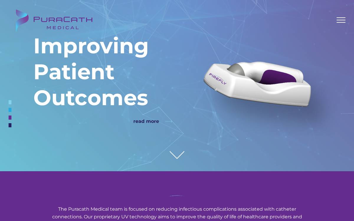 Puracath website preview