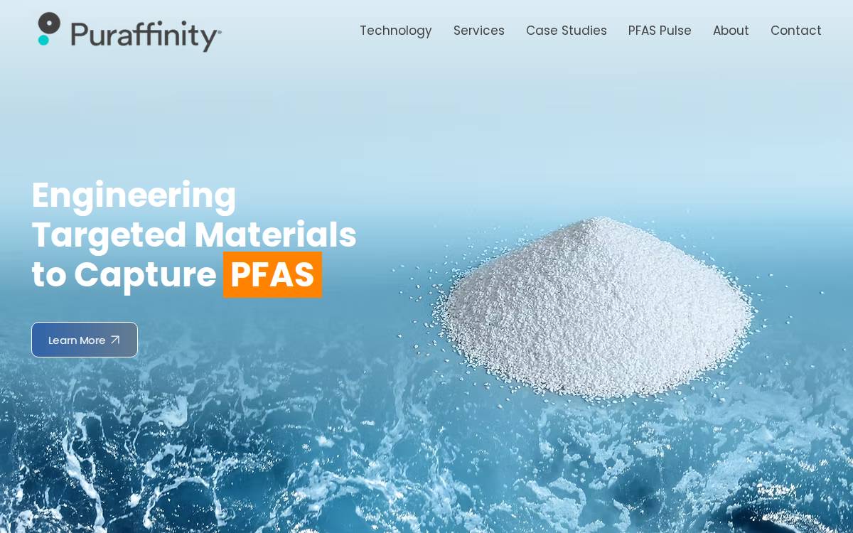 Puraffinity website preview
