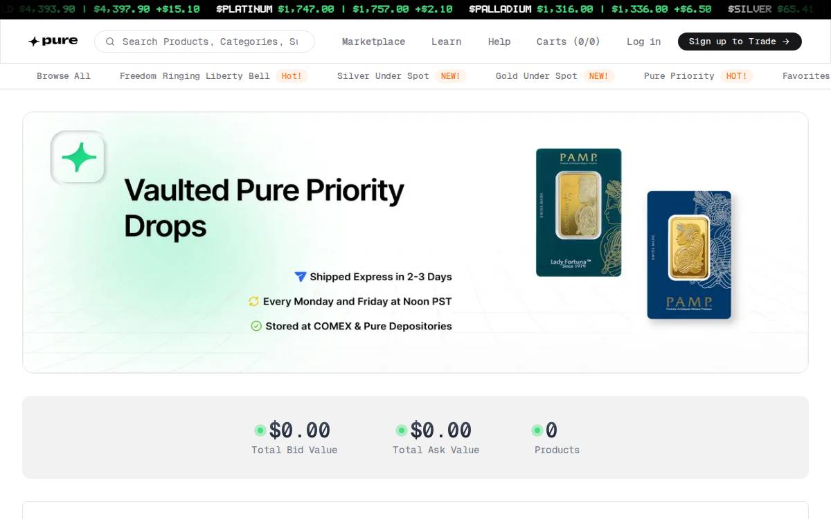 Pure website preview