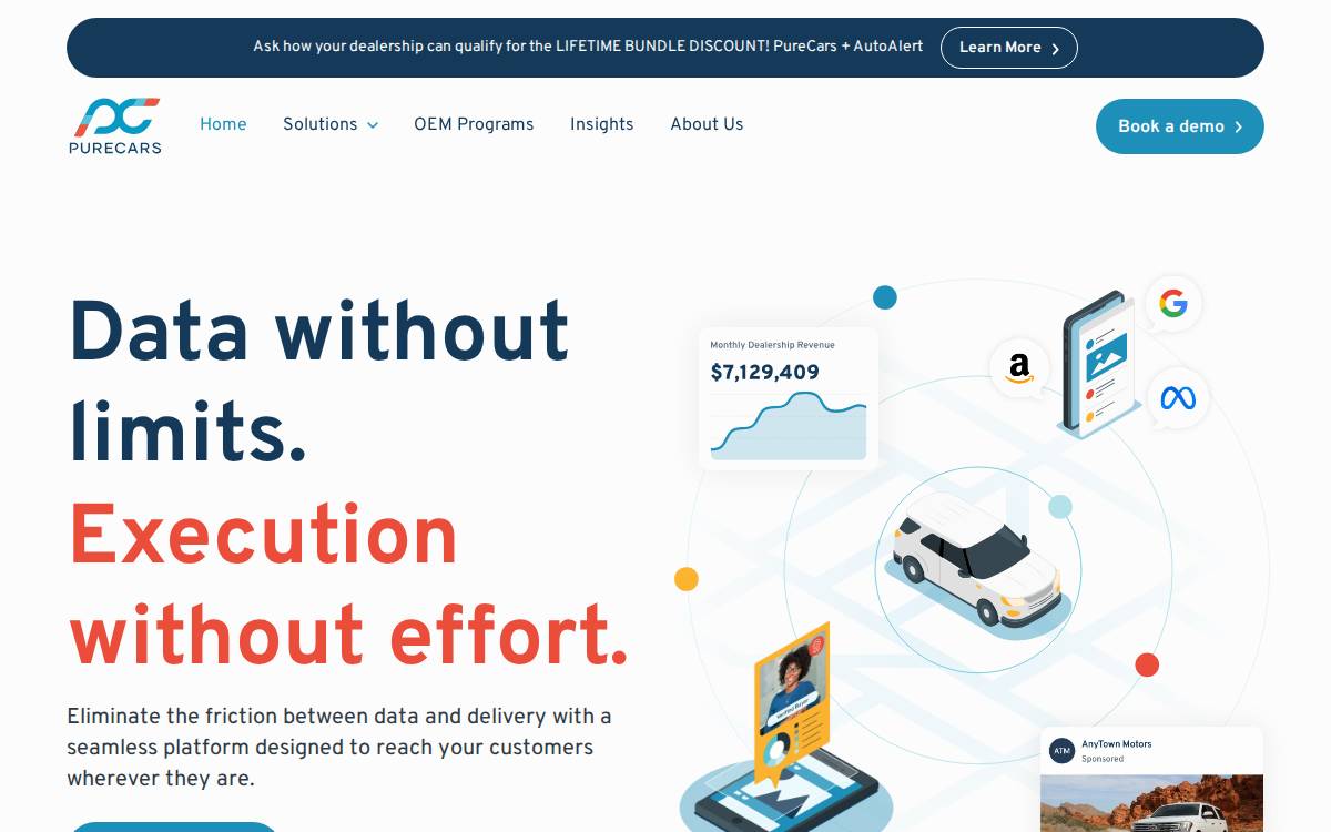 PureCars website preview