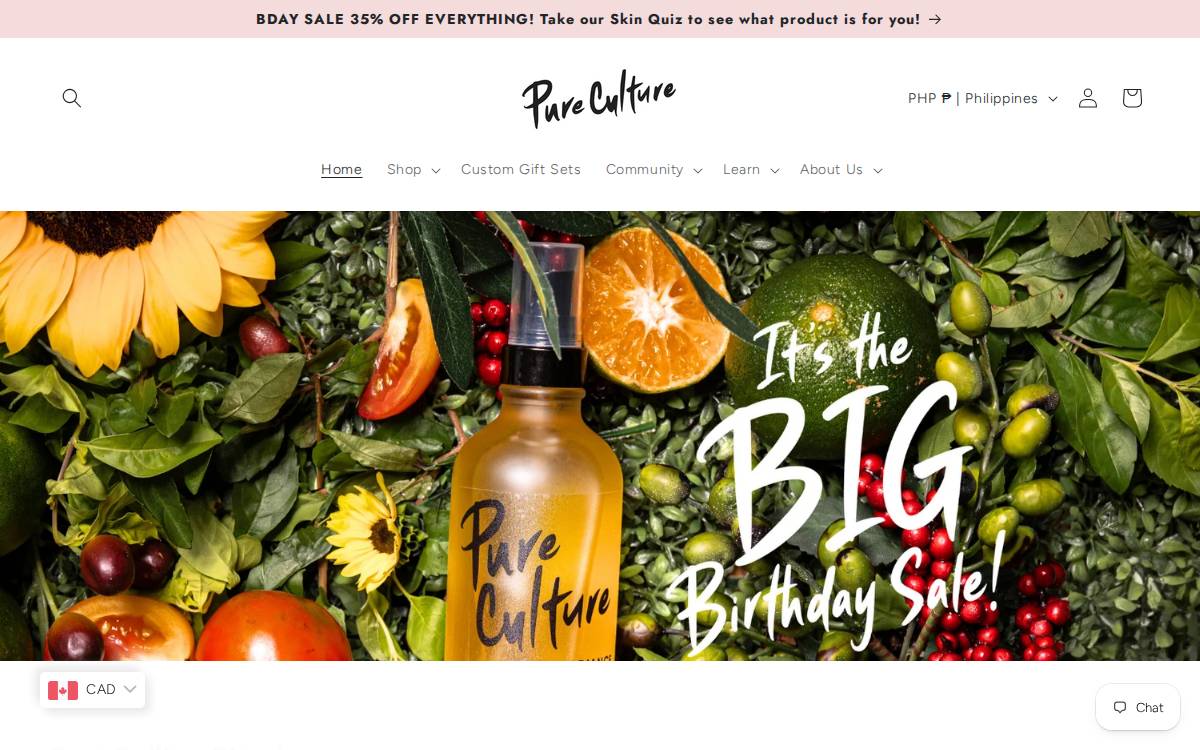 Purecultureph website preview
