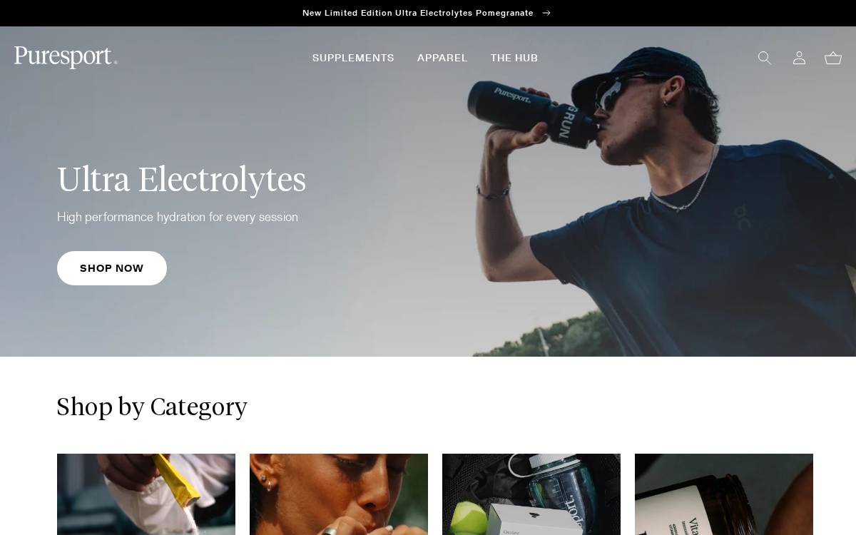 Puresport website preview
