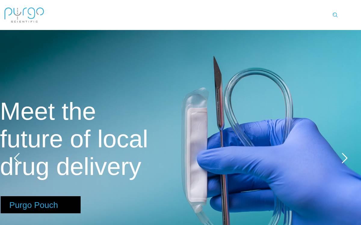 Purgo Scientific website preview