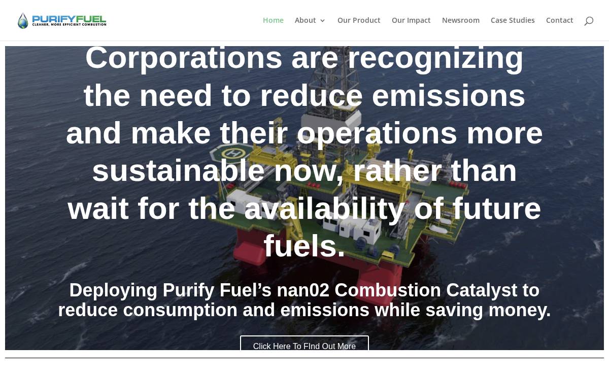 Purifyfuel website preview