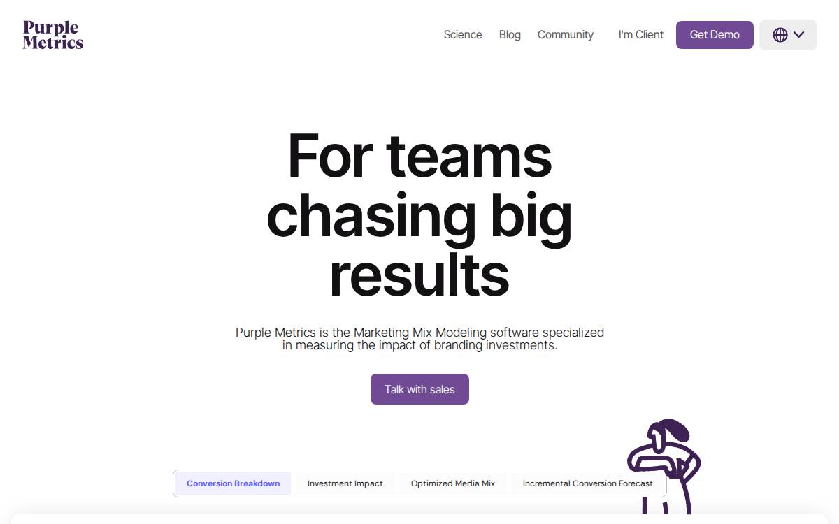 Purple Metrics website preview