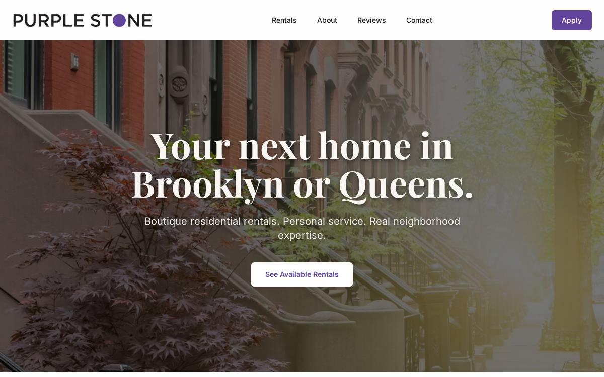 Purple Stone website preview