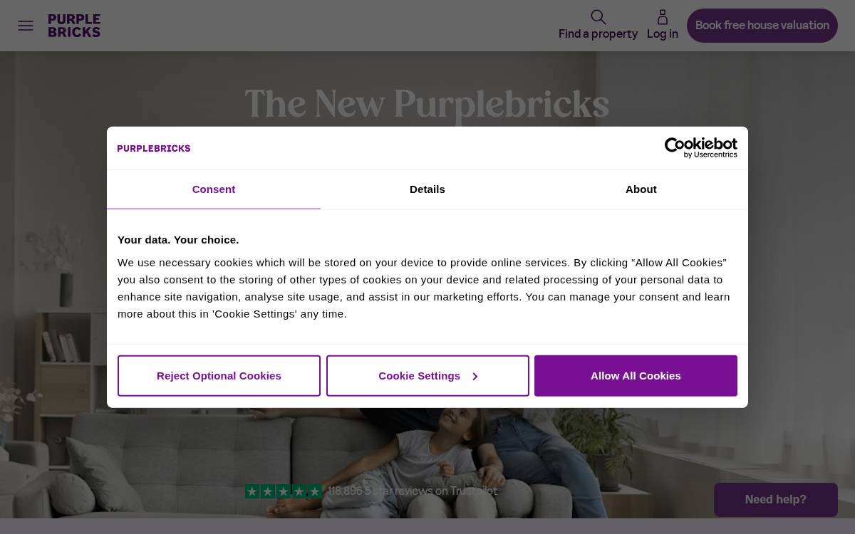 Purplebricks website preview