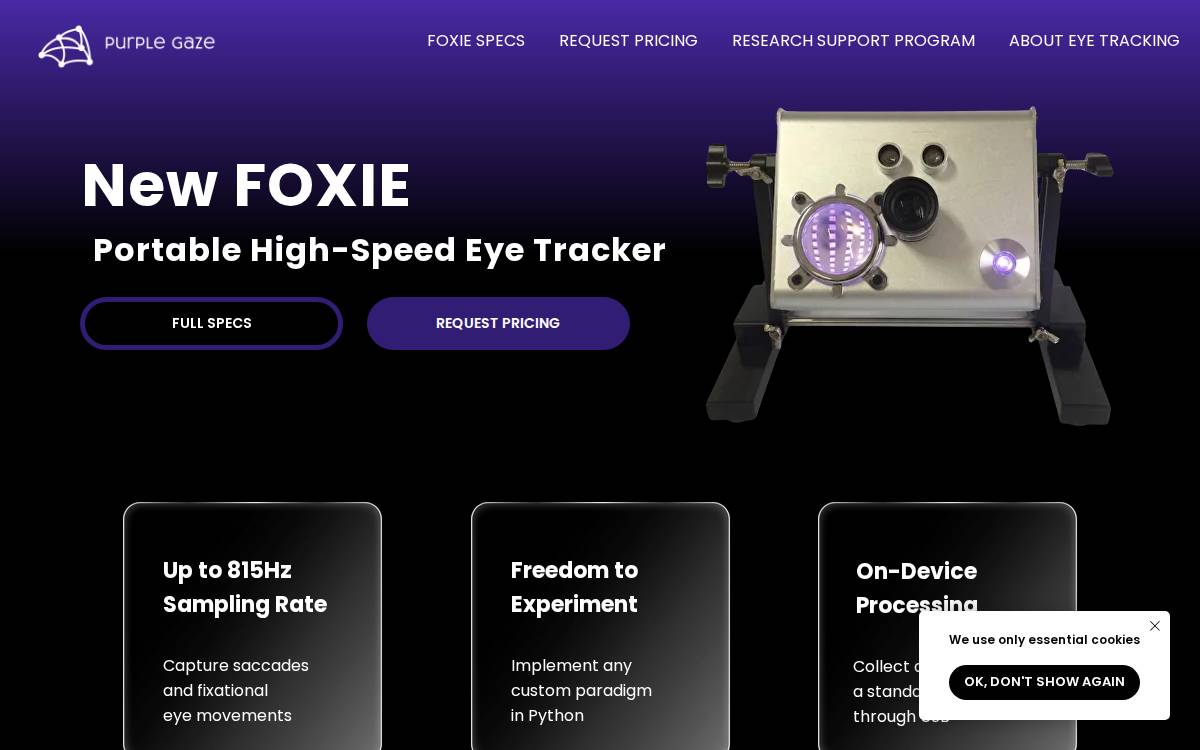 Purplegaze website preview