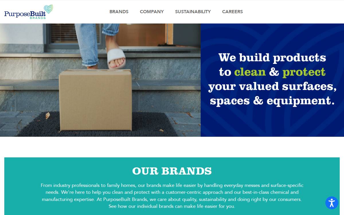 PurposeBuilt Brands website preview