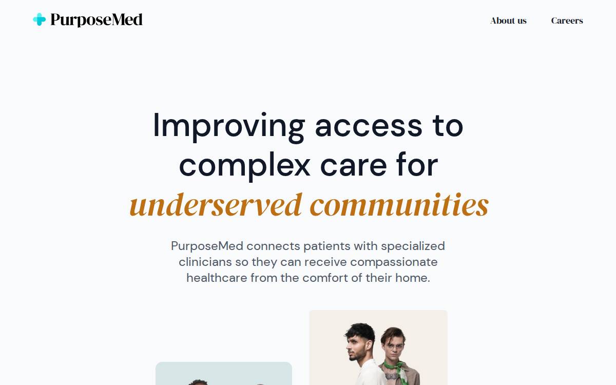 PurposeMed website preview