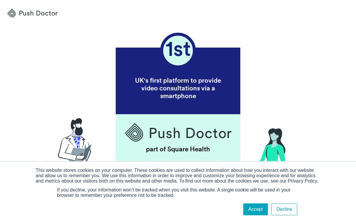 Push Doctor website preview
