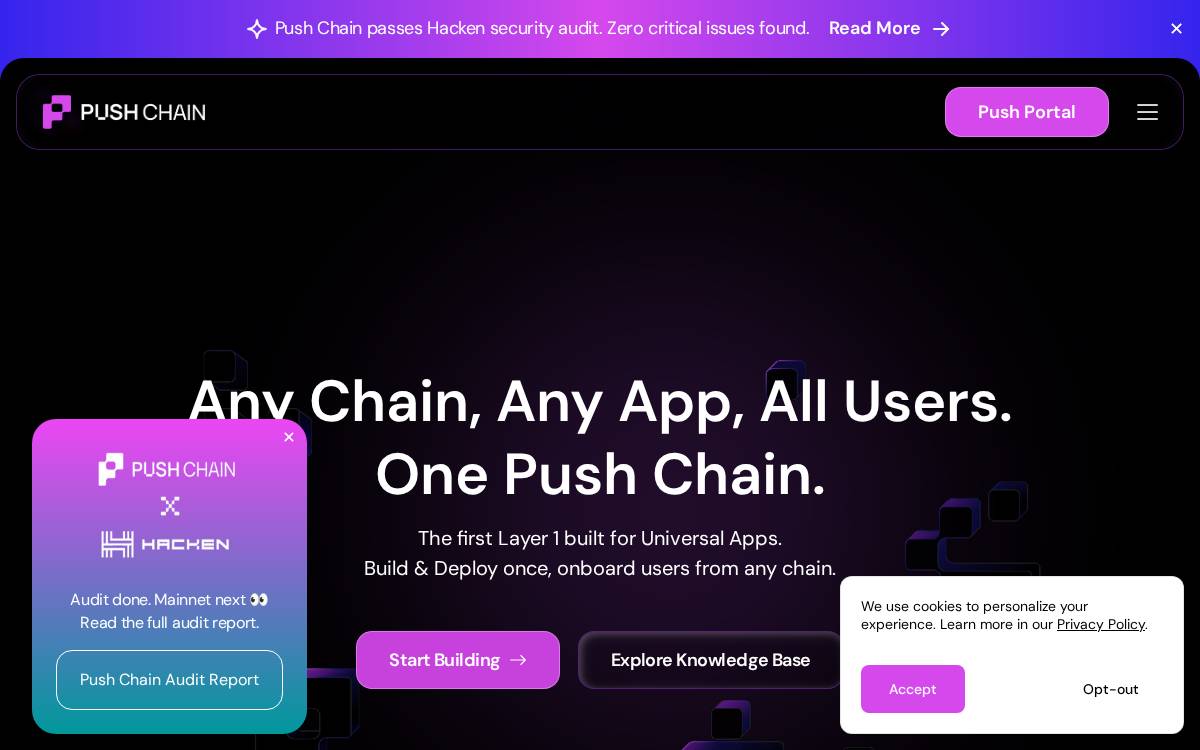 PUSH Protocol website preview