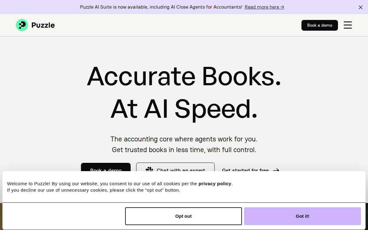 Puzzle website preview