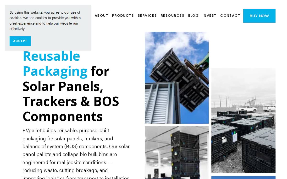 PVpallet website preview