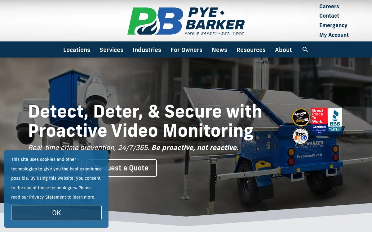 Pye Barker website preview