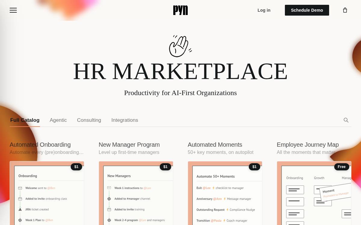 Pyn website preview