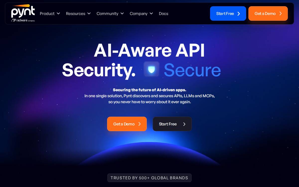 Pynt website preview