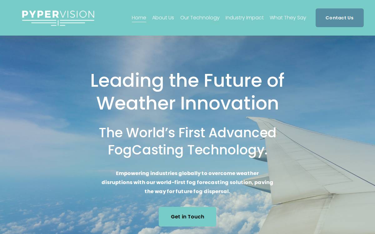 Pyper Vision website preview