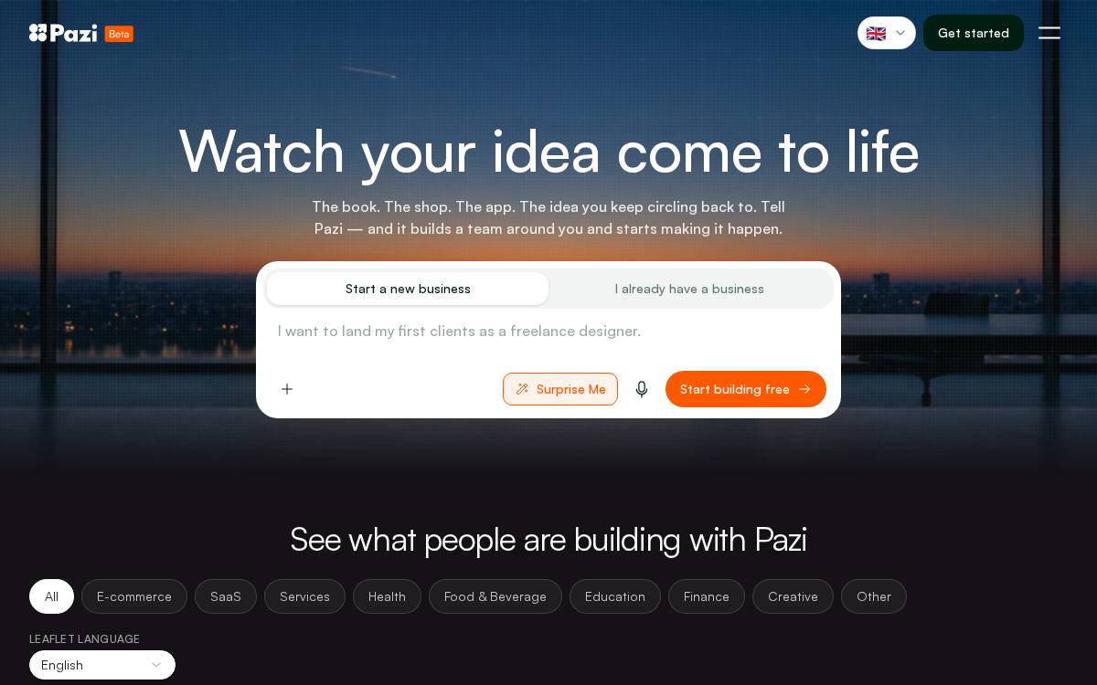 Pythagora website preview