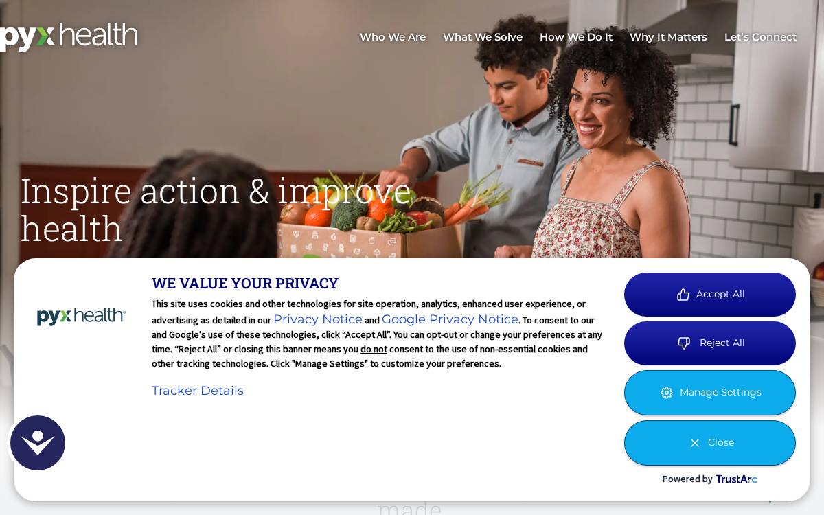 Pyx Health website preview