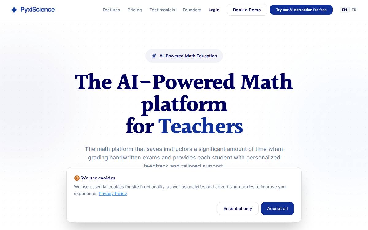 PyxiScience website preview