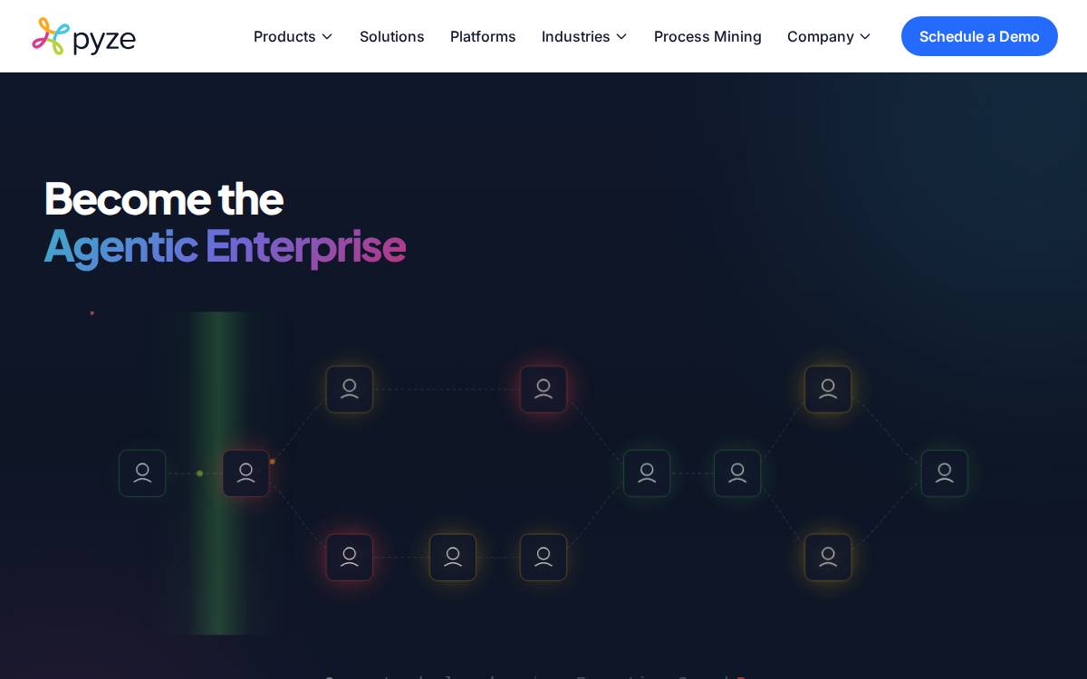 Pyze website preview