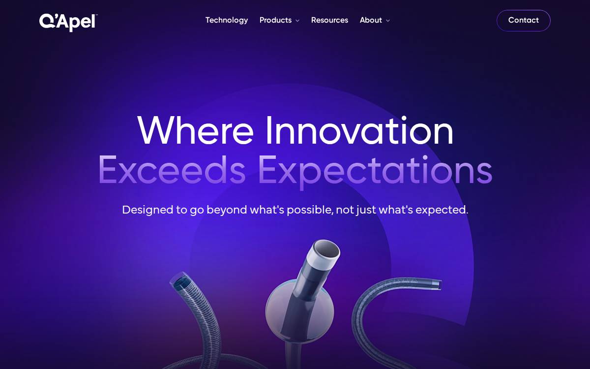 Q'Apel Medical website preview