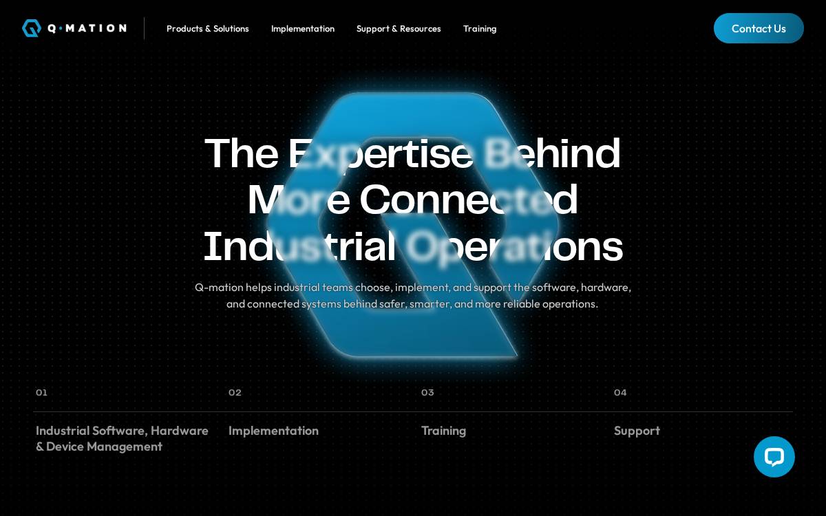 Q Mation website preview