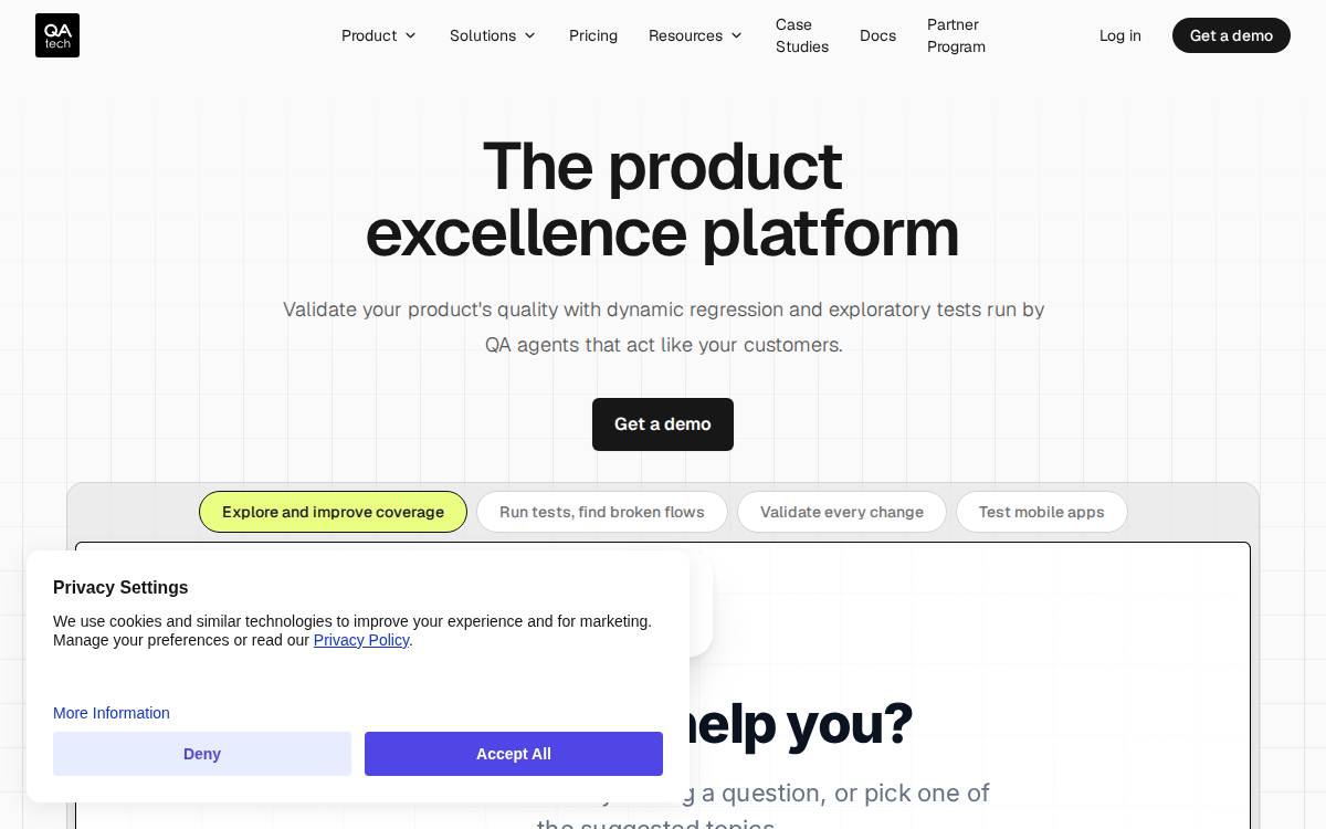 Qa website preview