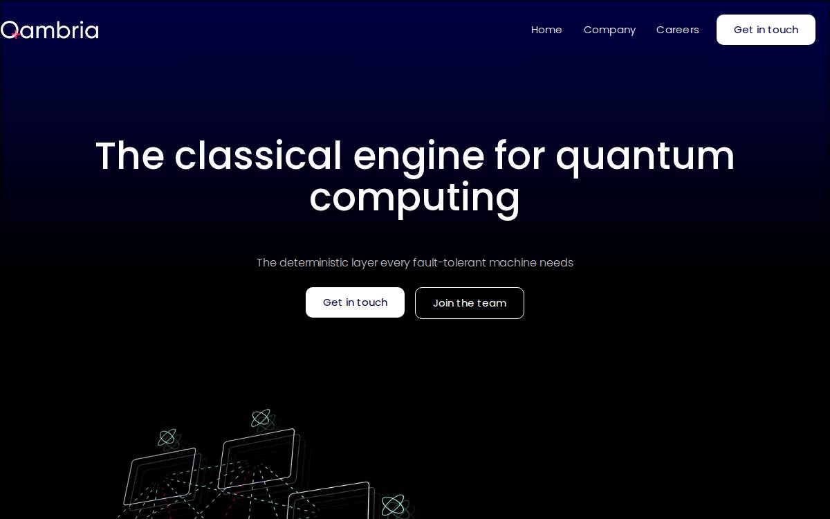 Qambria website preview