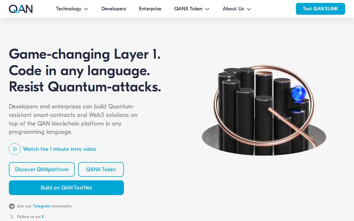 Qanplatform website preview