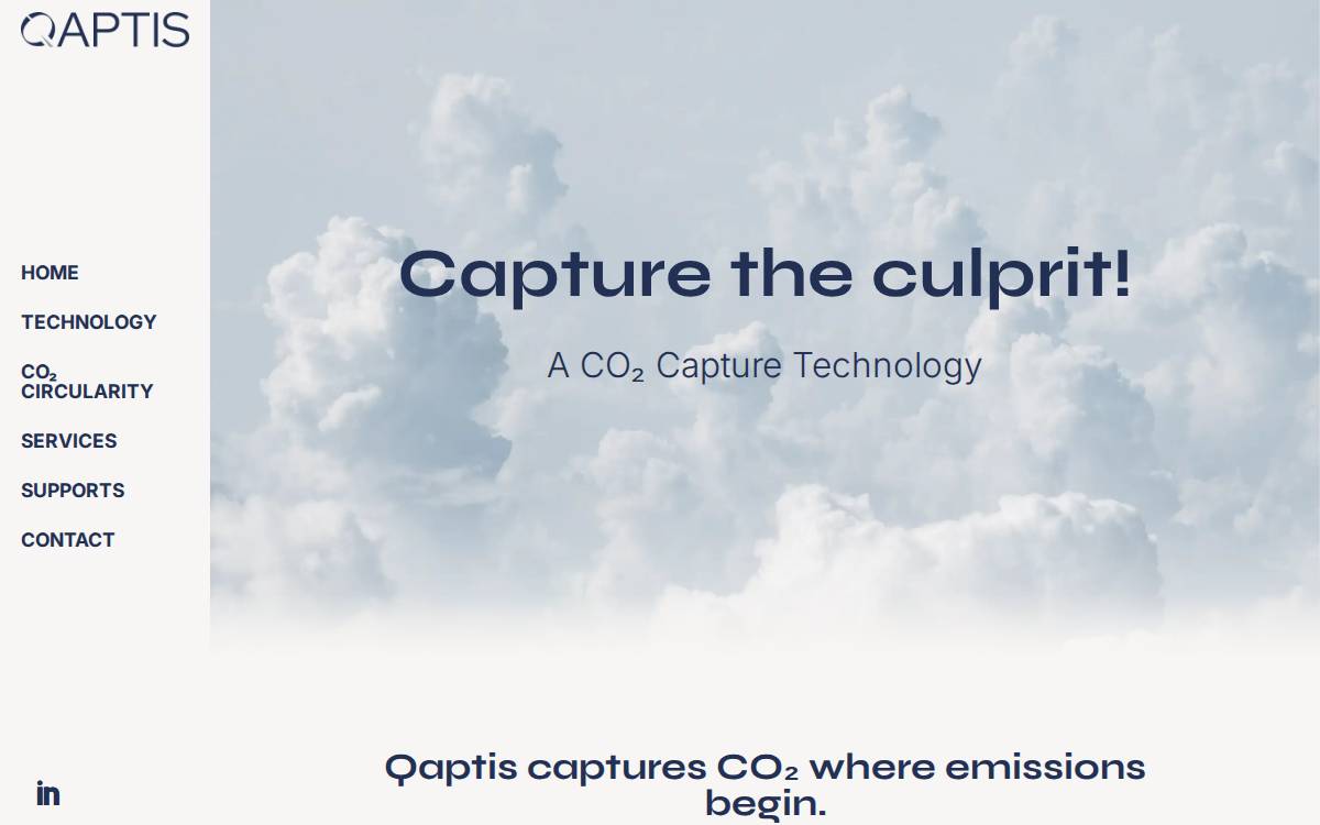 Qaptis website preview