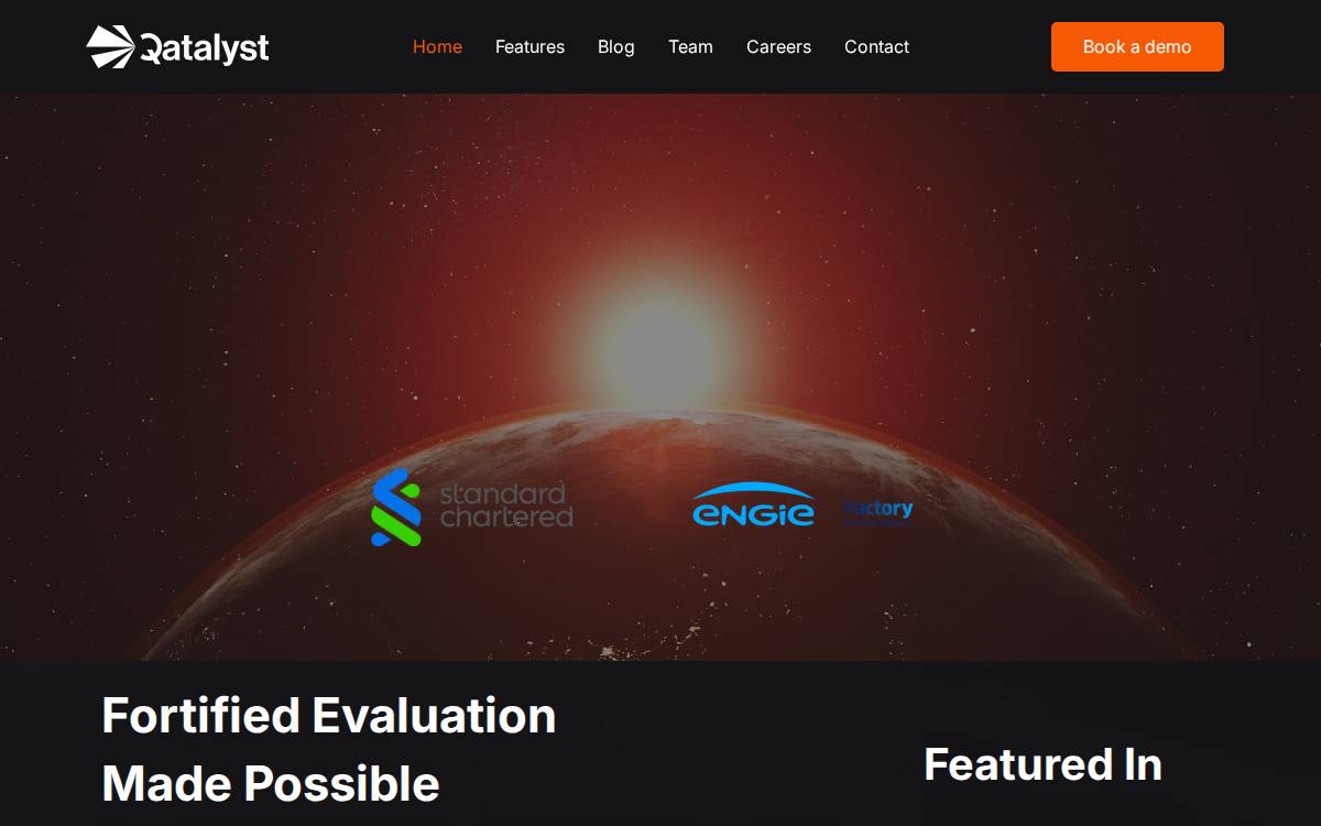 Qatalystcarbon website preview