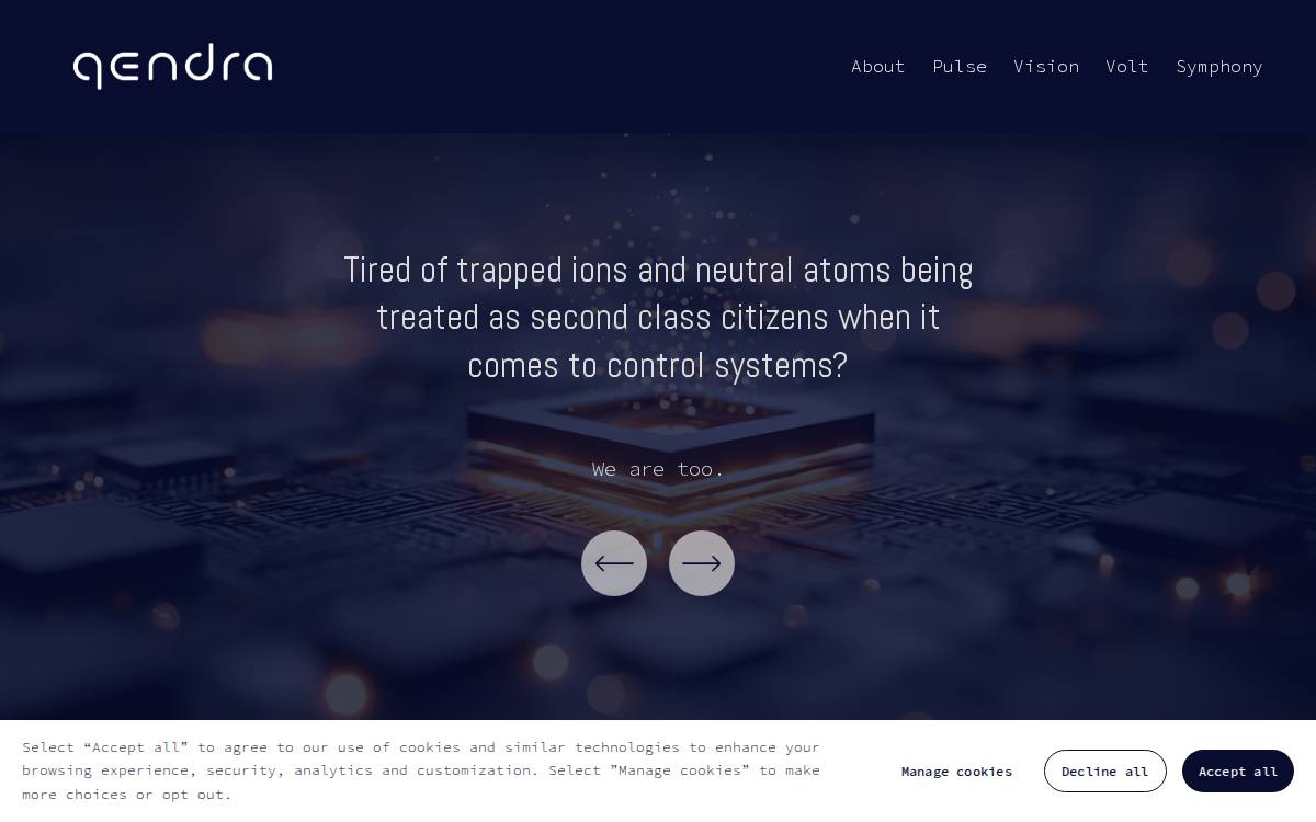 Qendra website preview