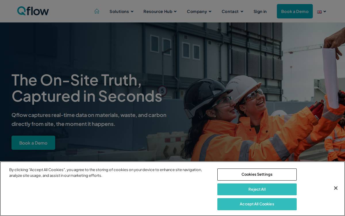 Qflow website preview