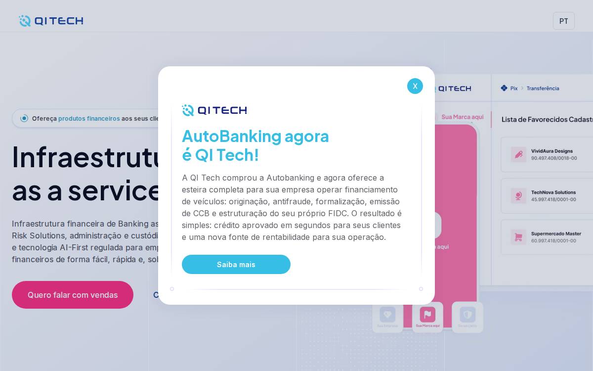 qi tech website preview